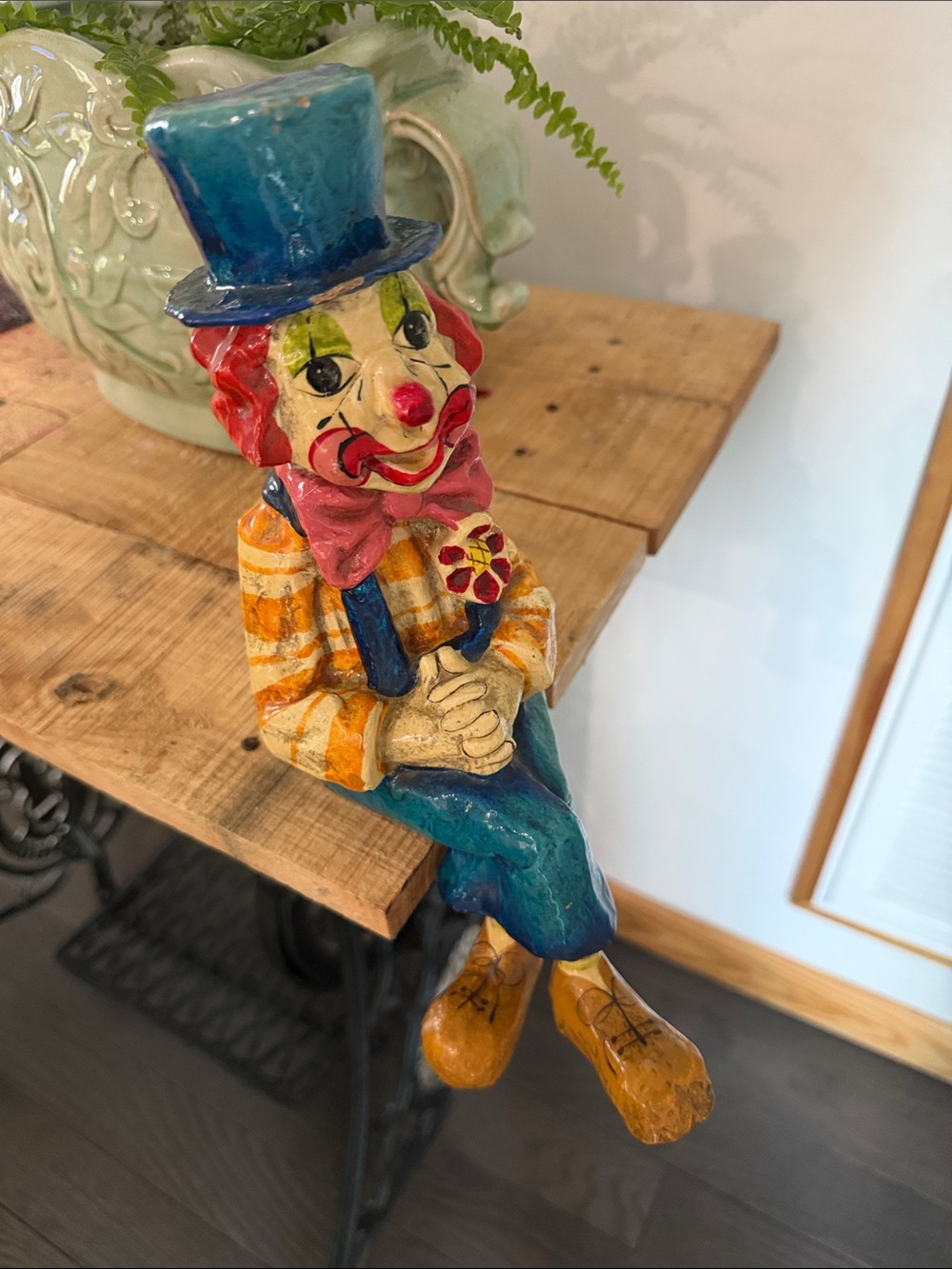 Vintage Alvarez Mexico Paper Mache Clowns
